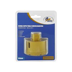 SERRA COPO DIAMANTE PARA ESMERILHADEIRA 64MM -GUEPAR