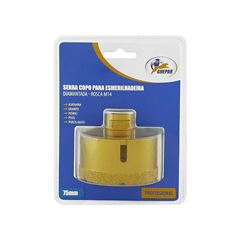 SERRA COPO DIAMANTE PARA ESMERILHADEIRA 75MM -GUEPAR