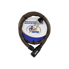 TRANCA PARA MOTOCICLETA REFORÇADA COM CHAVE 18MM X 1.00MT -GUEPAR