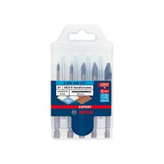 JOGO DE BROCA DIAMANTADA PARA CERAMICA HEX-9 PACOTE COM 05 UNIDADE -BOSCH