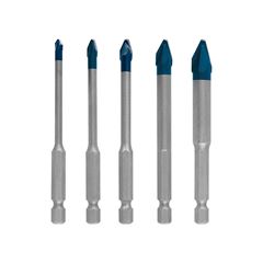 JOGO DE BROCA DIAMANTADA PARA CERAMICA HEX-9 PACOTE COM 05 UNIDADE -BOSCH