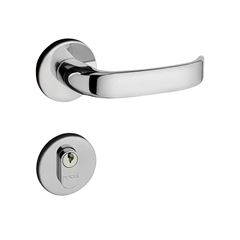 FECHADURA PADO ZAMAC CONCEPT ROSETA EXTERNA MAÇANETA RETA CROMADO