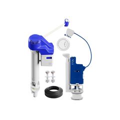 MECANISMO COMPLETO UNIVERSAL ASTRA PARA CAIXA ACOPLADA ACIONADOR BRANCO 3/6L