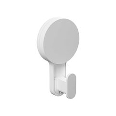 GANCHO PLÁSTICO BRANCO COM ADESIVO ASTRA