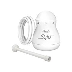CHUVEIRO ELÉTRICO BANHEIRO STILO FORUSI COM BRAÇO BRANCO 4400W 220V