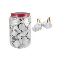 PINO MACHO GIGANTE COMPOLUX 2P+T 10A/250V BRANCOPOTE COM 40 UNIDADE