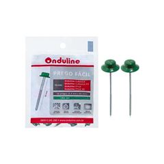 PREGO ONDULINE FACIL VERDE PACOTE COM 18 UNIDADE