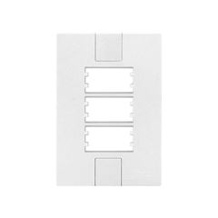 MEC-TRONIC LINHA CLICK BRANCO PLACA 4X2 3 MÓDULOS