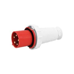 PINO INDUSTRIAL DECORLUX 63A-3P+T,9H,IP67 VERMELHO 220/240V