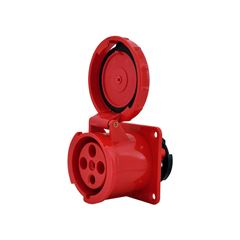 TOMADA INDUSTRIAL EMBUTIR DECORLUX VERMELHO 63A-3P+T,6H,IP67 380/415V