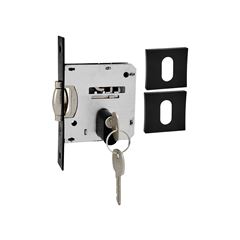 FECHADURA HELA 2023 PIVOTANTE ROSETA QUADRADA GRAFITE