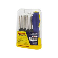 JOGO CHAVE FENDA/PHILLIPS WAVES PLUS C/08 PEÇAS