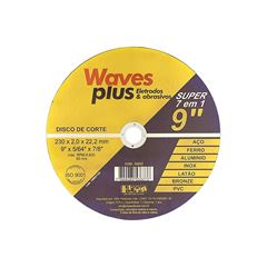 DISCO DE CORTE DIAMANTADO WAVES PLUS 9X2X7/8
