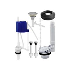 MECANISMO COMPLETO ATLAS PARA CAIXA ACOPLADA CROMADO 6L