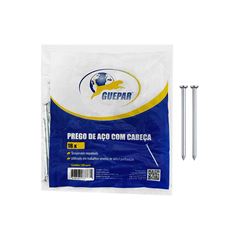PREGO GUEPAR ACO TEMPERADO NIQUELADO 18X30 COM 100 PEÇAS