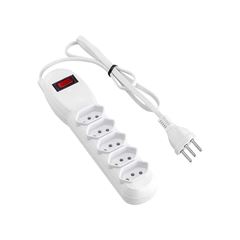 FILTRO DE LINHA FORCELINE 2P+T 10A BRANCO 05 SAÍDA BIVOLT