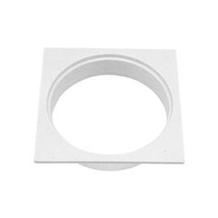 PORTA GRELHA QUARADA BRANCO PARA GRELHA REDONDA CAIXA SIFONADA DN100 PLASTUBOS