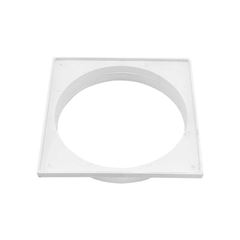 PORTA GRELHA QUARADA BRANCO PARA GRELHA REDONDA CAIXA SIFONADA DN150 PLASTUBOS
