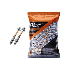 PARAFUSO PARA VASO COM BUCHA PADRÃO FORTE LATONADO N°12 C/25