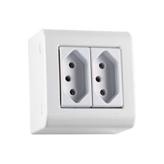 TRAMONTINA LINHA LIZFLEX 2 TOMADA 2P+T 20A BRANCO