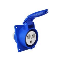 TOMADA INDUSTRIAL PAINEL MEC-TRONIC AZUL 2P+T 32A 200/250V