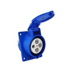 TOMADA INDUSTRIAL PAINEL MEC-TRONIC AZUL 3P+T 32A 200/250V