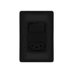 PIAL ZEFFIA LINHA PT 1 INTERRUPTOR SIMPLES + TOMADA 2P+T 10A