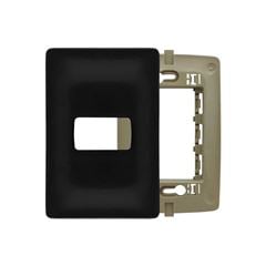 PIAL ZEFFIA LINHA PT PLACA 4X2 1 POSTO COM SUPORTE