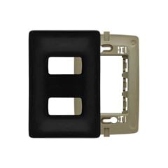 PIAL ZEFFIA LINHA PT PLACA 4X2 2 POSTOS SEPARADO COM SUPORTE