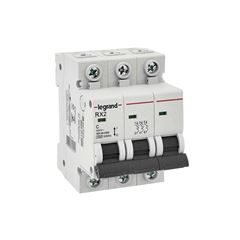 DISJUNTOR LEGRAND TRIPOLAR DIN BRANCO 3KA C 40A