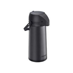GARRAFA TÉRMICA SINGLE 1,9 LITROS INOX PRETA E CINZA - SOPRANO