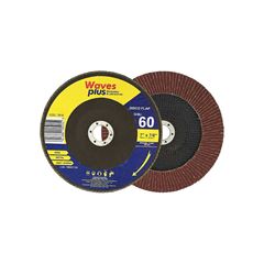 Disco Flap Waves Plus Zircônio 180x22,2mm Grão 60