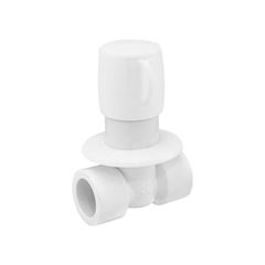 REGISTRO DE PRESSÃO COM CANOPLA SOLDÁVEL + VOLTAS BRANCA 25MM -LEKAT 1/4V