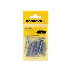 PARAFSO BRASFORT MADEIRA CABECA CHATA C/BUCHA 08 C/06