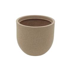 VASO TRAMONTINA LAOS GRANITO AREIA EM POLIETILENO  15,5 CMX 17,5CM
