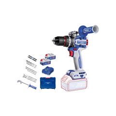 PARAFUSADEIRA/FURADEIRA DE IMPACTO 1/2” (13 MM) 20V 96 N.M BRUSHLESS TRAMONTINA BY TOTAL - COM 2 BATERIAS 20V DE 4,0AH, CARREGADOR E MALETA