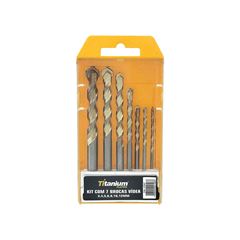 KIT DE BROCA DE VIDEA TITANIUM C/07 3 A 12MM