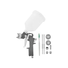 KIT PISTOLA P/PINTURA TITANIUM HVLP POR GRAVIDADE C/BICOS 1,2-1,5-1,8MM