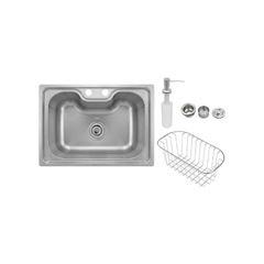 CUBA TUIZI RETANGULAR AÇO INOX 50X40X20 COM VÁLVULA