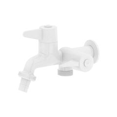TORNEIRA JAPI P/ MAQ LAVAR PAREDE BRANCO ABS 1/4V