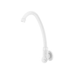 TORNEIRA JAPI PARA COZINHA PAREDE ABS BRANCO 1/4V