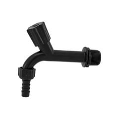 TORNEIRA REBOUCAS TANQUE CURTO C/BICO C/VOLANTE 3/4X1/2 10CM PRETO