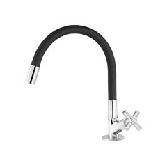 TORNEIRA MARCHEZAN PARA COZINHA BANCADA PRETA 42CM 1/4V C31