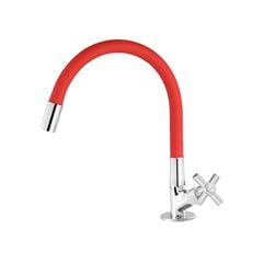 TORNEIRA MARCHEZAN PARA COZINHA BANCADA VERMELHO 42CM 1/4V C31