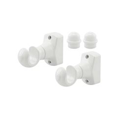 KIT DE SUPORTE PARA CORTINA BRANCO 19MM