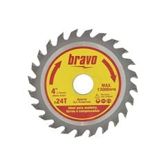DISCO P/MADEIRA BRAVO 4” 110MM 24D