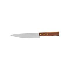 FACA PEIXEIRA E COZINHA ROSEBRAND COM LÂMINA EM AÇO POLIDO COM CABO DE MADEIRA N°08 03 CRAVOS