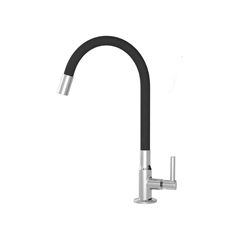 TORNEIRA REAL METAIS PARA COZINHA BICA MÓVEL 1168 1/4V C70 PRETO