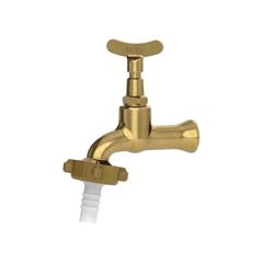 TORNEIRA REAL METAIS PARA JARDIM AMARELA 1130 1/2X3/4