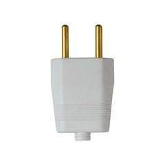 PINO ILUMI MACHO 2P 10A/250V CINZA PACOTE C/10